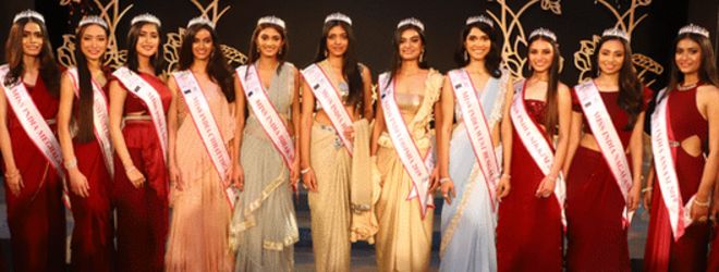 Участники фестиваля fbb Colors Femina Miss India East 2019, который состоится 23 апреля 2009 года в Калькутте, Индия.