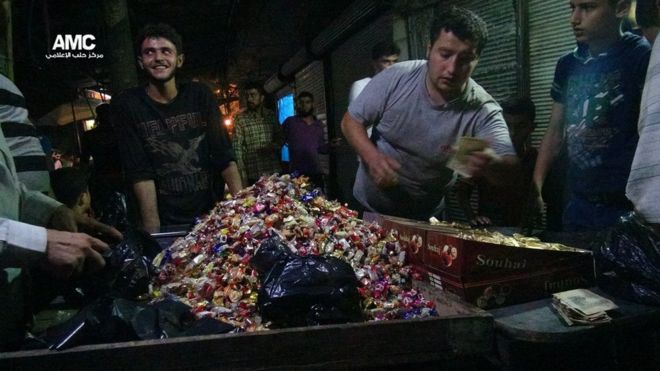 Сладости для продажи в Алеппо