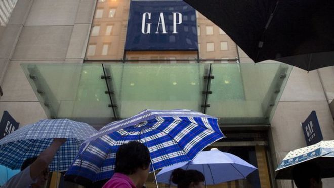A Gap store в Нью-Йорке