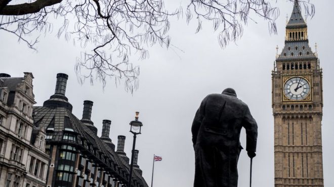 Статуя Черчилля у Лондоні