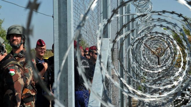 Забор на венгерско-сербской границе