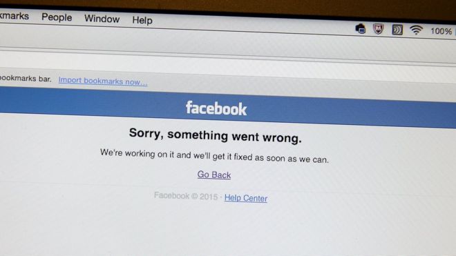 Facebook отключен