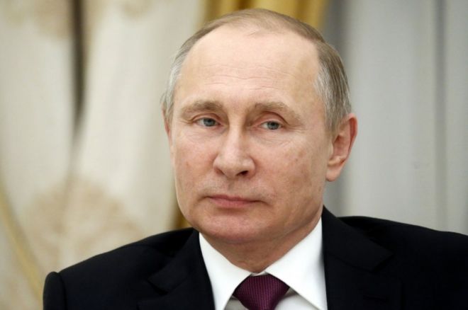 Президент России Владимир Путин на фото 16 марта 2017 года.