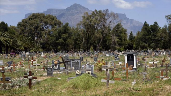Кладбище в Кейптауне, Южная Африка