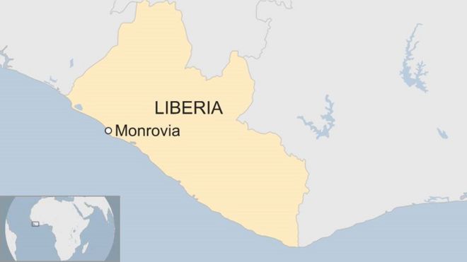 Карта Либерии