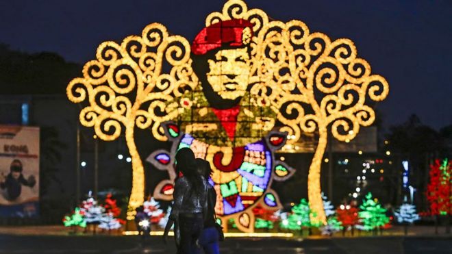 Monumento a Hugo Chávez en Managua