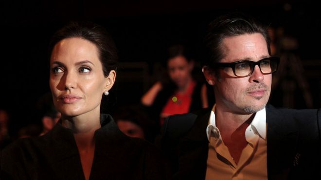 Angelina Jolie and Brad Pitt in 2014