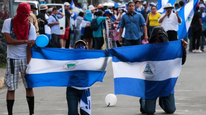 Protesta en Nicaragua el pasado 26 de septiembre