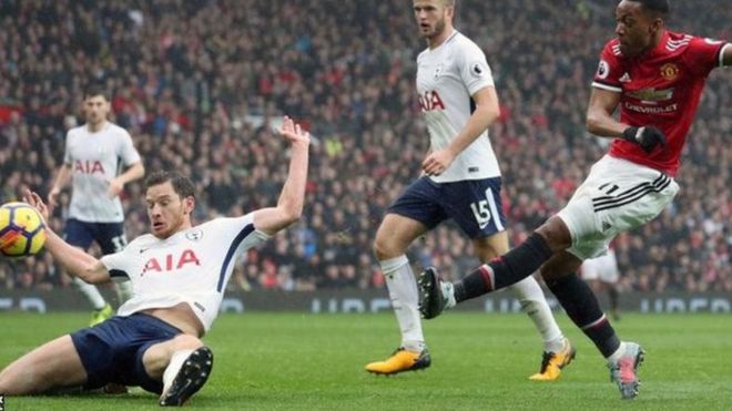 Man United yafufuka na kuilaza Tottenham Hotspurs