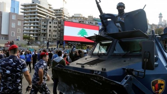 Security forces, Shia activists and anti-government protesters clashed on Tuesday in Beirut