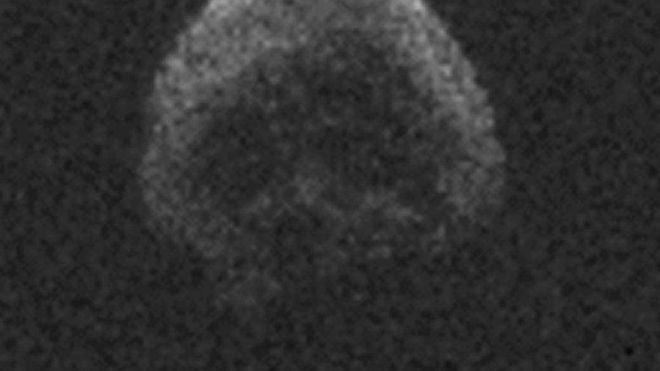 Cometa con forma de calavera