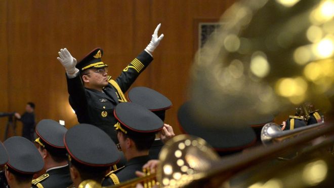 中國政協會議上演奏國歌(2016年)