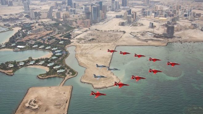 Красные стрелки в Бахрейне