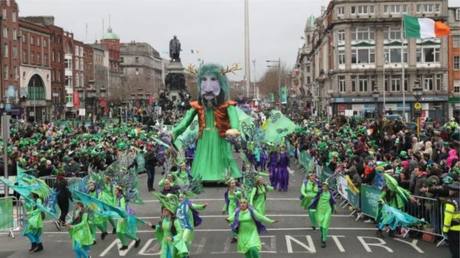 St Patrick's Day: Dublin cancels its St Patrick's Day parade _111197502_dublin2017