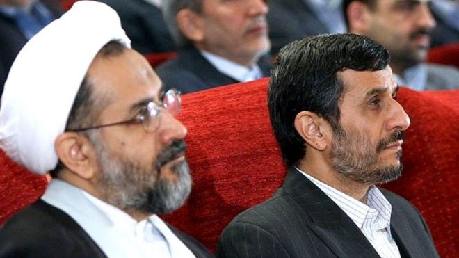 محمود احمدی نژاد و حیدر مصلحی