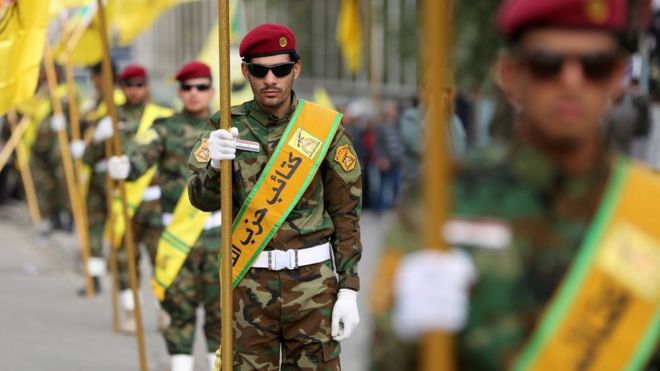 عرض عسكري لكتائب حزب الله - يناير/كانون الثاني 2016