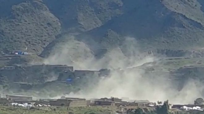 په افغانستان کې د طالبانو سرچینې وايي، د پکتیکا ولایت ګیان ولسوالۍ کې یوځل بیا د "شدیدې" زلزلې له امله ځینې کورونه ویجاړ شوي