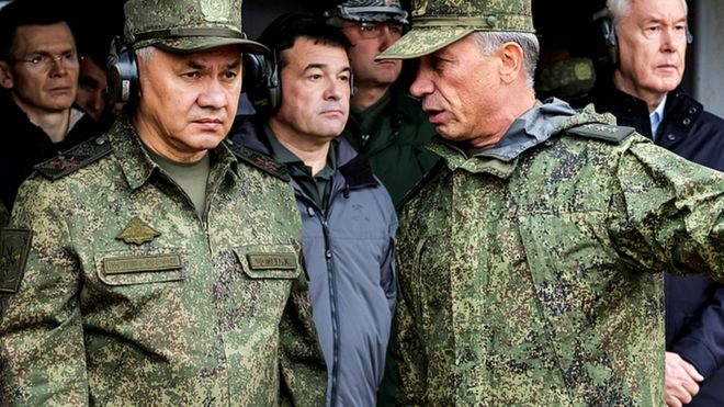 Министр обороны РФ Шойгу проверяет ход подготовки мобилизованных в Московской области