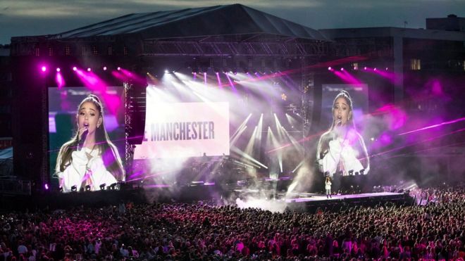 One Love Manchester stage