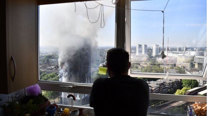 லண்டன் தீ விபத்து (புகைப்படத் தொகுப்பு)