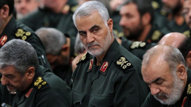 حسین سلامی، قاسم سلیمانی و محمد علی جعفری