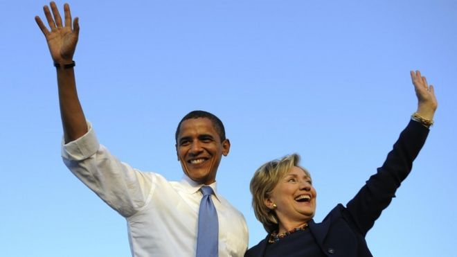 En el video, Obama dice que "no puede esperar" a empezar a hacer campaña por Hillary Clinton.