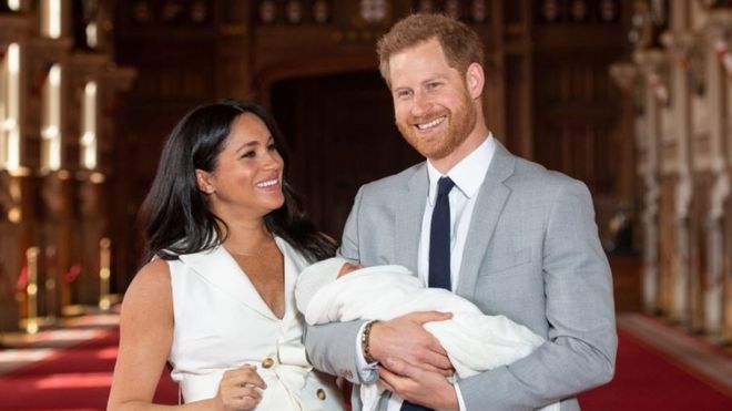 The Duke and Duchess of Sussex and their son Archie