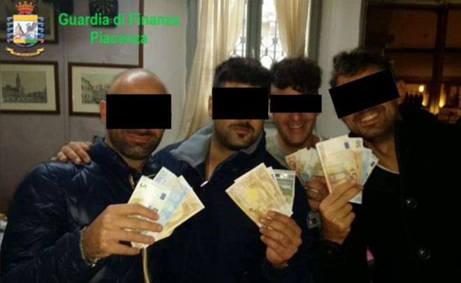 Handout from Guardia di Finanza of Carabinieri officers arrested on 22 July 2020