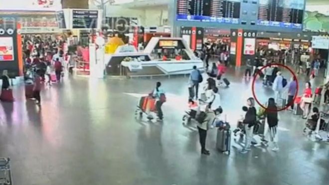 CCTV ghi lại cảnh tấn công