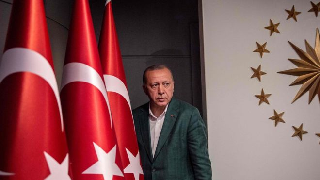 Erdoğan Cumhurbaşkanlığı'nda.