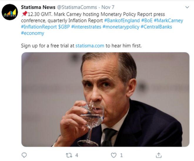 Statisma предлагает в Twitter свои аудиоканалы для нескольких объявлений центральных банков