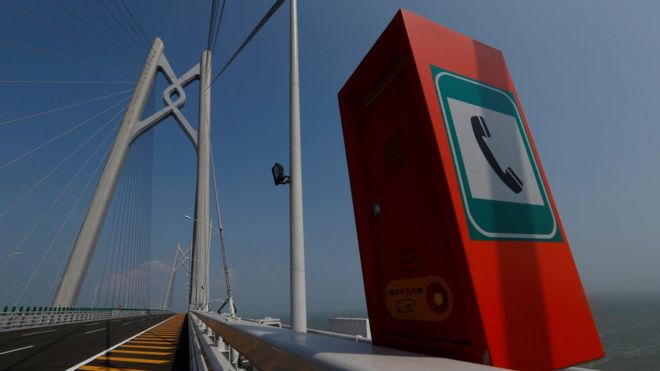 Stretch of the Hong Kong Macau bridge