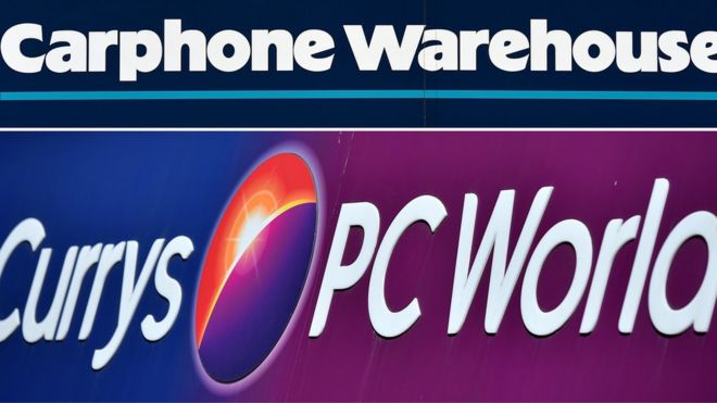 A Carphone Warehouse Currys PC World logo