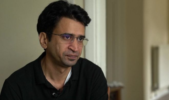 A screengrab showing Pakistani blogger Aasim Saeed