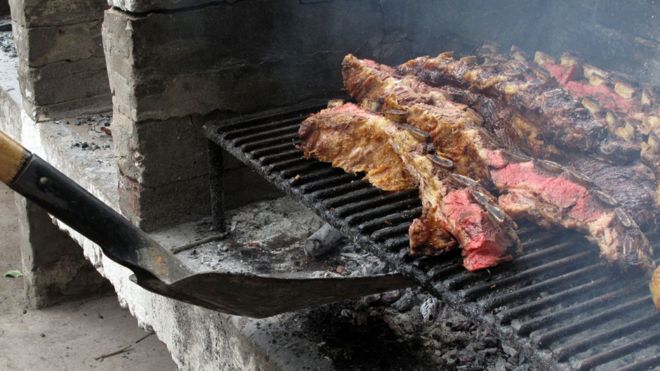 Un asado argentino