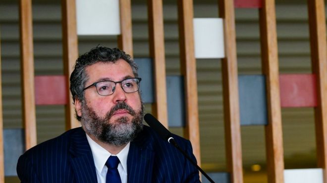 O ex-ministro das Relações Exteriores Ernesto Araújo