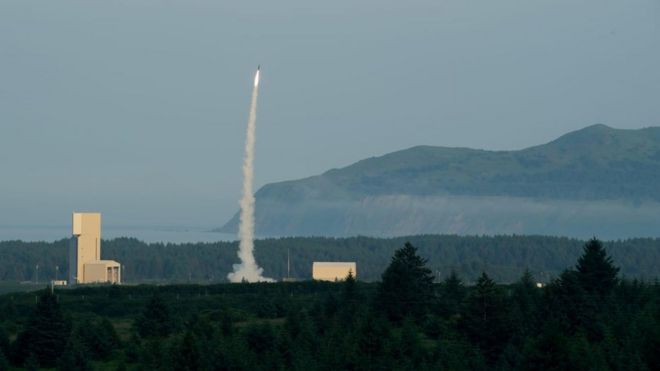 Испытания израильской противоракетной системы "Хец-3" на Аляске