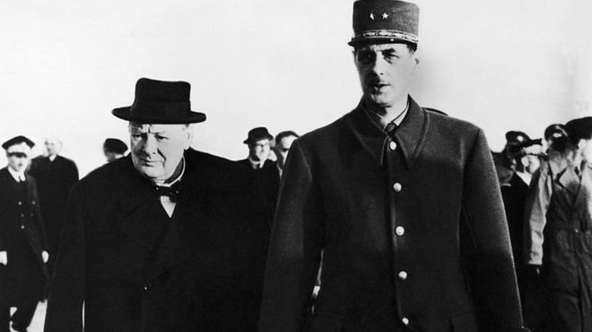 Черчилль та Де Голль