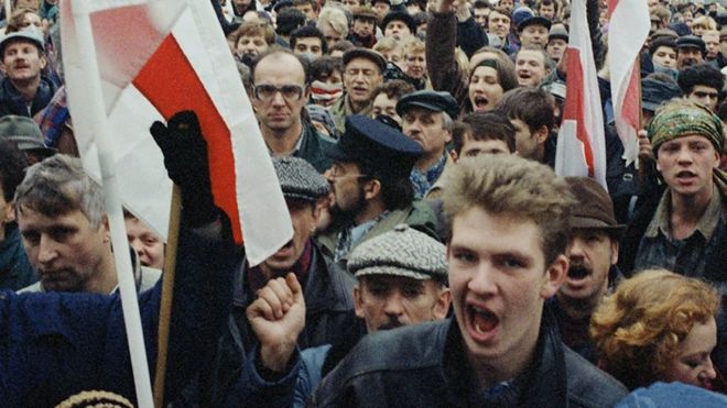 Протесты в Минске в 1996 году
