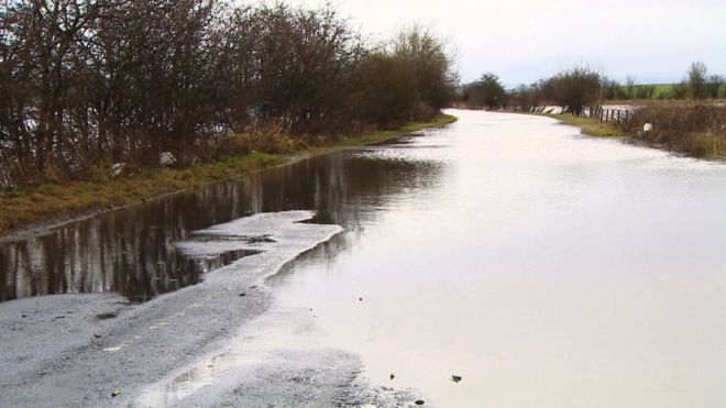 Затопленная дорога в Линвуде