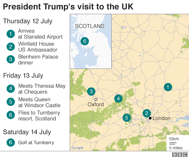президентский график визита в Великобританию
