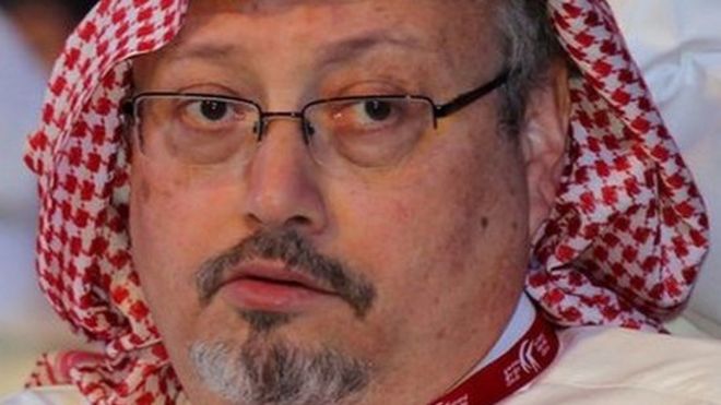 A portrait of Jamal Khashoggi