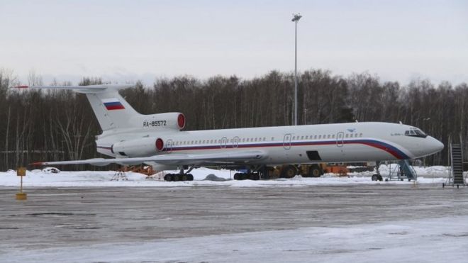 Ту-154, который врезался в Черное море, видели в военном аэропорту под Москвой в 2015 году