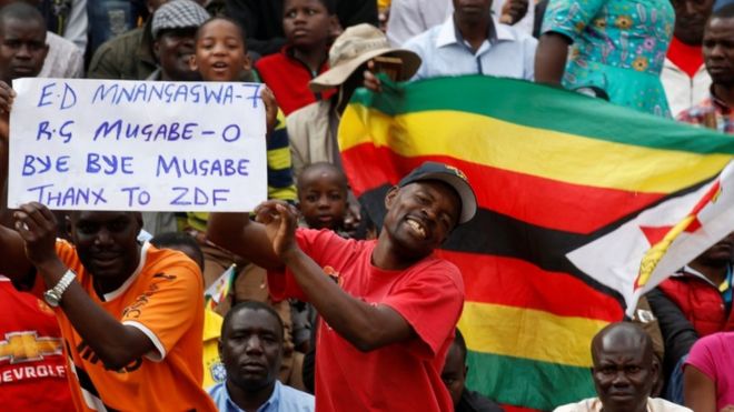 Crowds gather in Harare for the inauguration