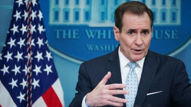White House spokesman John Kirby said the objects were different from the alleged Chinese spy balloon downed earlier this month