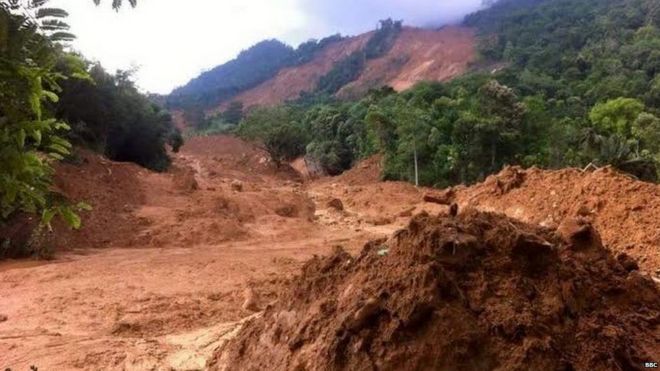 ශ්‍රී ලංකාව පුරා ප්‍රදේශ ගණනාවක නාය යෑම් හටගත්තේය