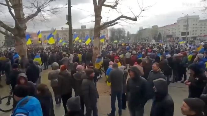 Митинг в Херсоне