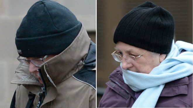Алан Хэмпшир и Маргарет Хэмпшир прибывают в Ноттингемский королевский суд