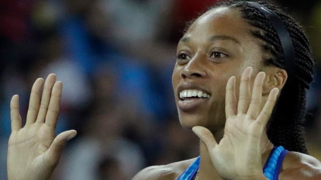 Allyson Felix impuso un récord olímpico difícil de igualar.