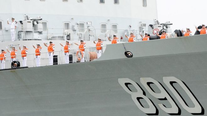 Tàu hải quân Trung Quốc 890, hình chụp hôm 7/10/2016, khi tàu ghé thăm Malaysia
